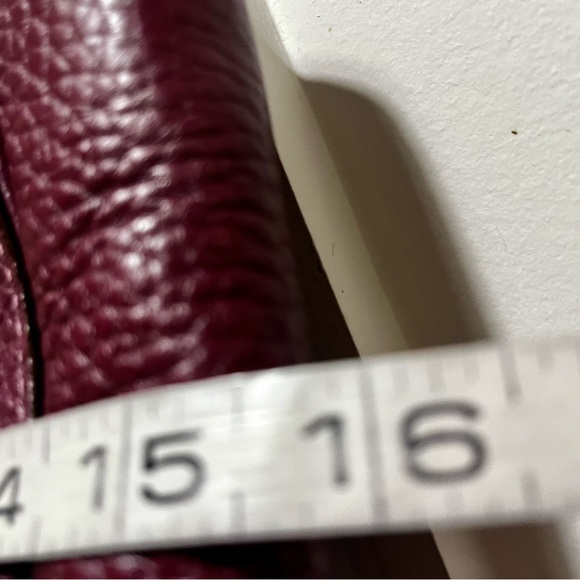 Coach Chelsea G0751-F10892 burgundy pebble grain leather bag - Picture 12 of 15